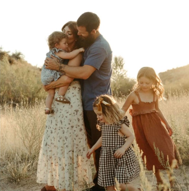 Matt and his family in Boise, Idaho